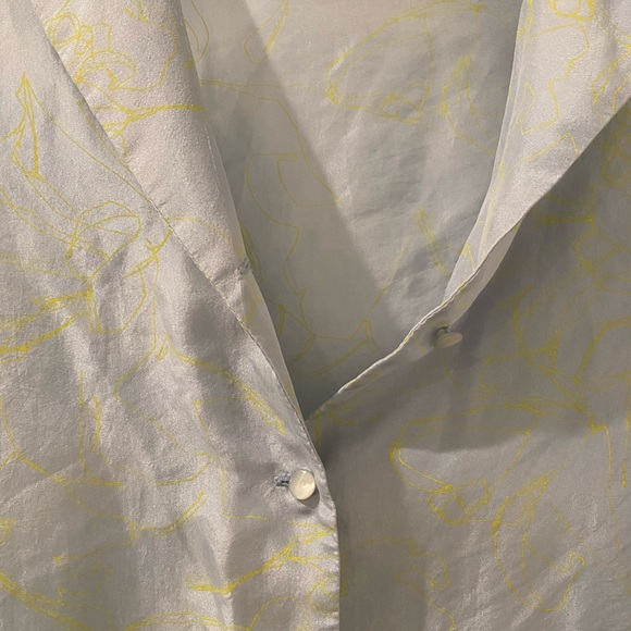 Vintage Calvin Klein silk button-down shirt - Picture 3 of 5